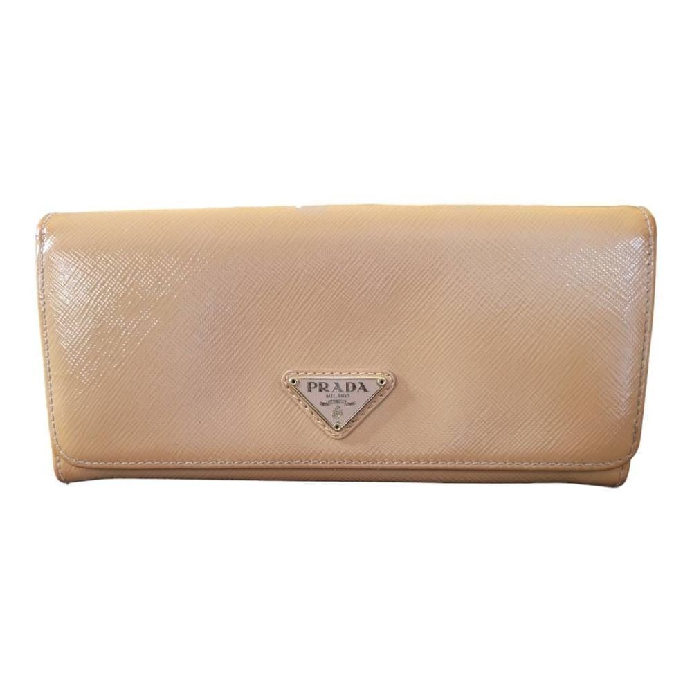 Prada Saffino Patent Leather Long Wallet  GUC